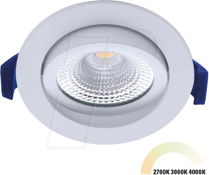 Thumbnail - ECO-DIM 10081 - LED Einbaustrahler, dimmbar, 5 W, 520 lm, CCT, rund, weiß