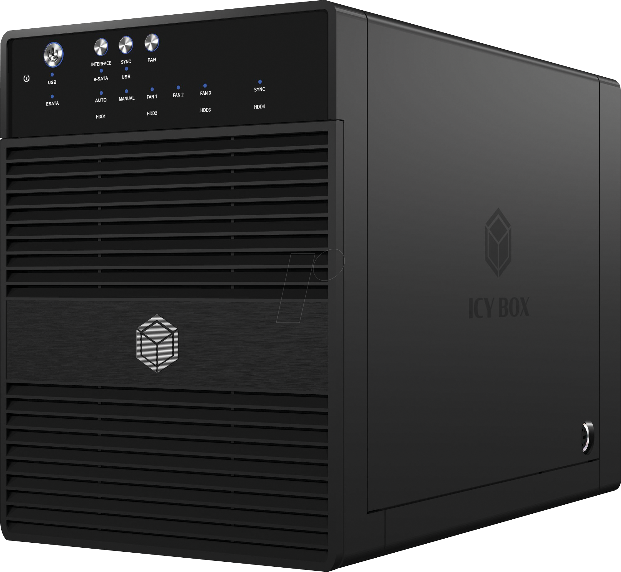 ICY IB-3640SU3 - 4x 3.5'' SATA HDD Gehäuse, USB 3.0/eSATA