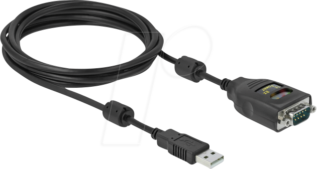 DELOCK 64154 - Adapterkabel USB auf RS232, 2,5 kV galvan. Trennung, 2 m