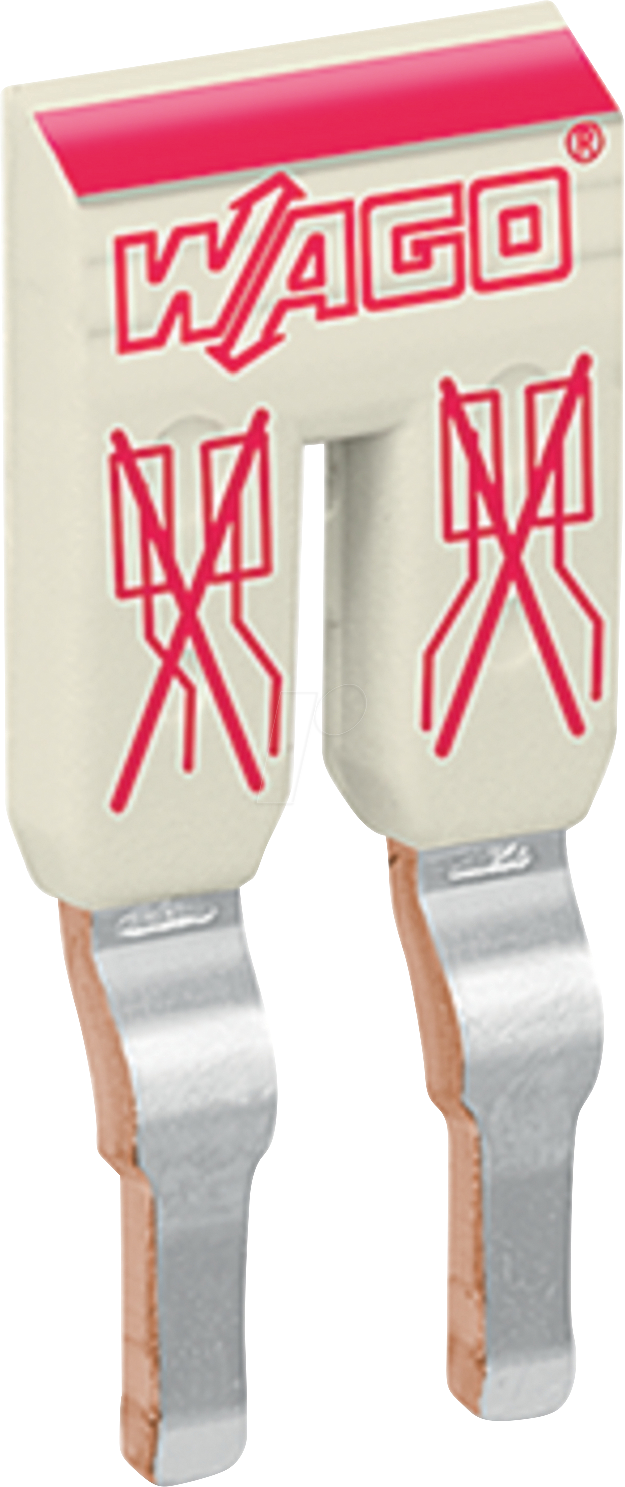 WAGO 2002-472 - Schachtelbrücker, 2-fach, isoliert, grau