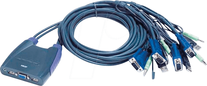 Thumbnail - ATEN CS64US - KVM Switch VGA, USB, Audio, 4 Ports