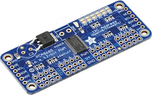 DEBO MOTODRIVER4 - Entwicklerboards - Servotreiber, 16 Kanal, 12 Bit, PCA9685
