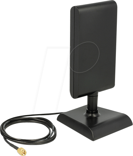 DELOCK 88992 - Antenne, 4G, SMA-Stecker, 1 m, schwarz
