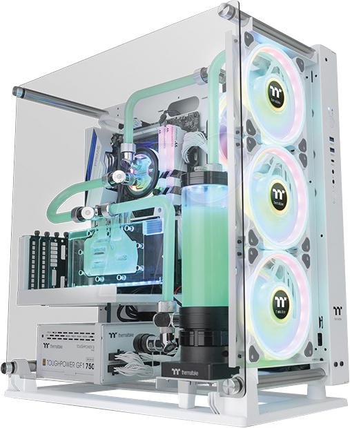 TT 34918 - Thermaltake Core P3 TG Pro E-ATX Gehäuse, weiß