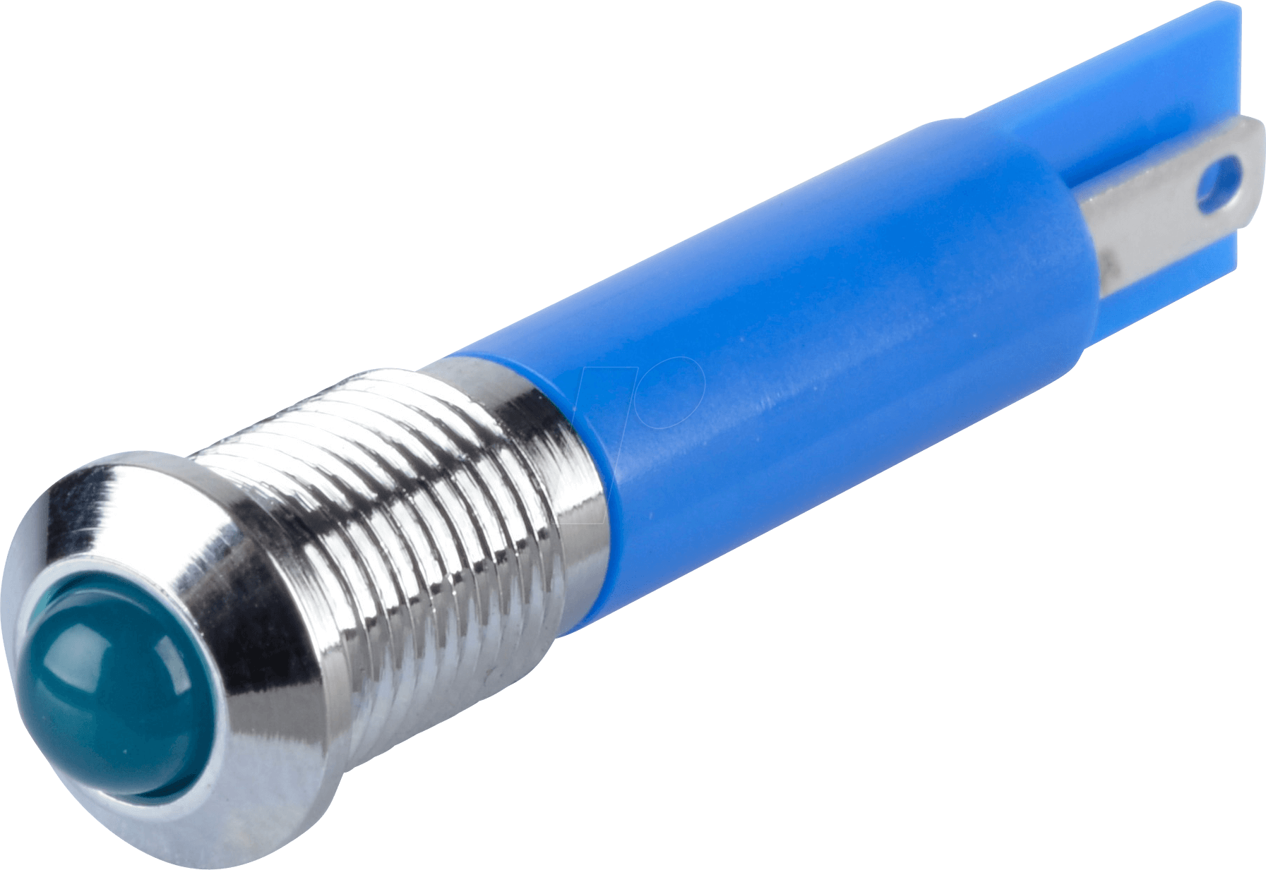 APM Q8P1C B12E - LED-Signalleuchte, blau, 12 V, Ø 8 mm, vorstehend, FASTON