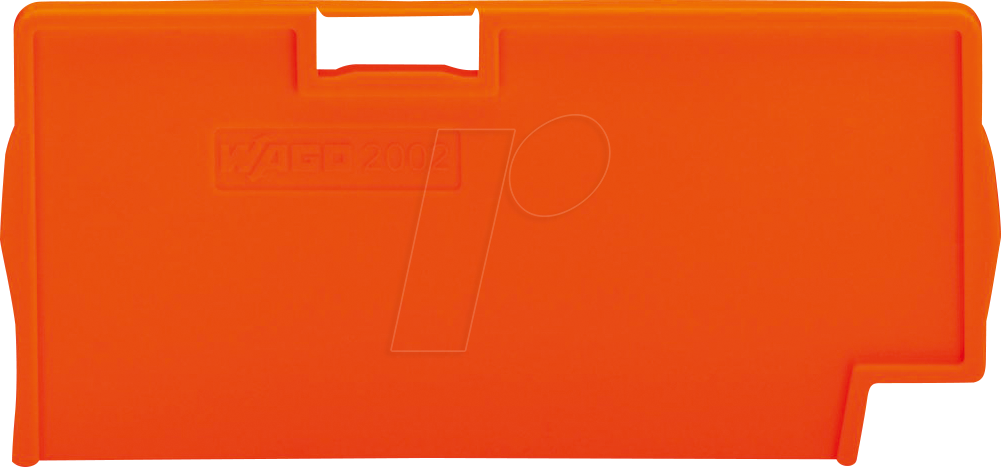 WAGO 2002-1494 - Trennplatte, 2 mm dick, überstehend, orange