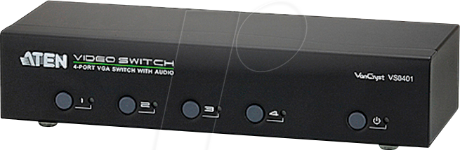 ATEN VS0401 - VGA/Audio Switch, 4-Port