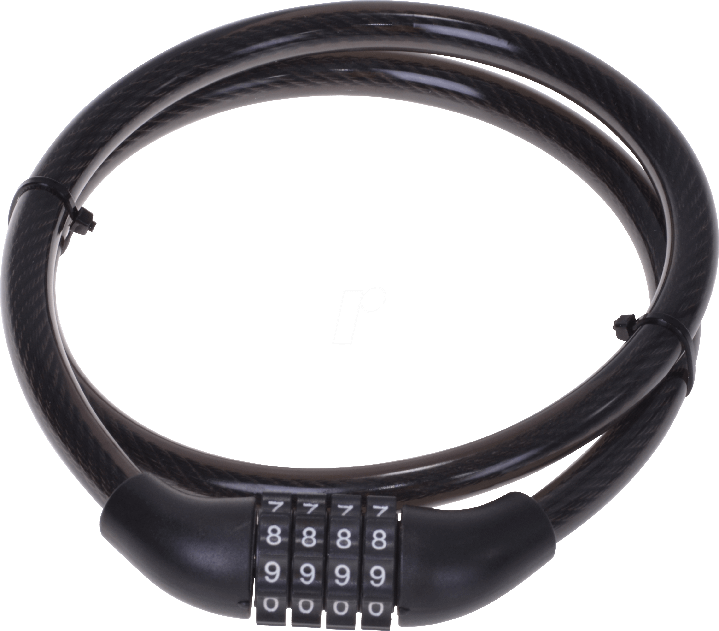 BIKE 43015 - Bike - Fahrrad-Zahlenschloss, Ø10mm, 80cm, schwarz