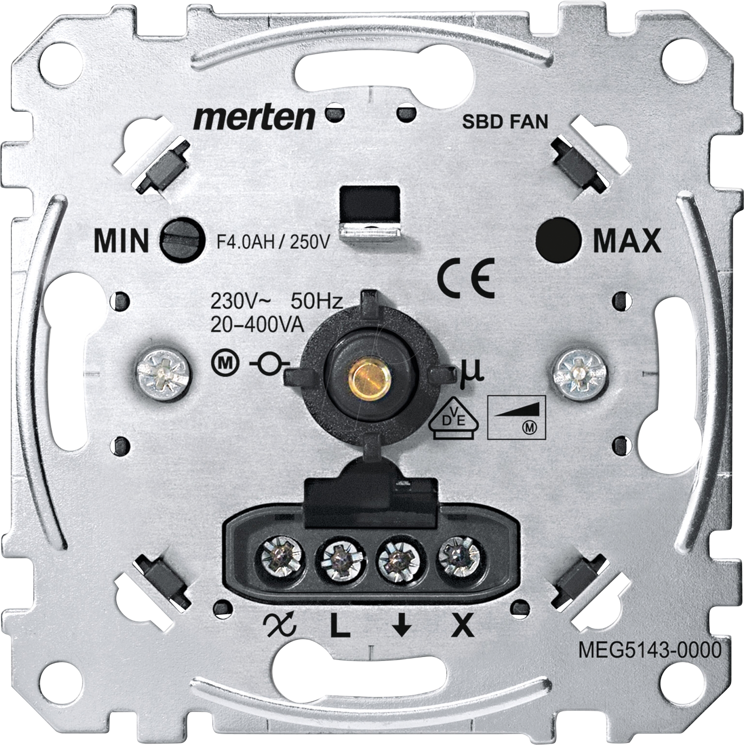 Thumbnail - ME 5143-0000 - Drehzahlsteller-Einsatz, 20 - 400 VA