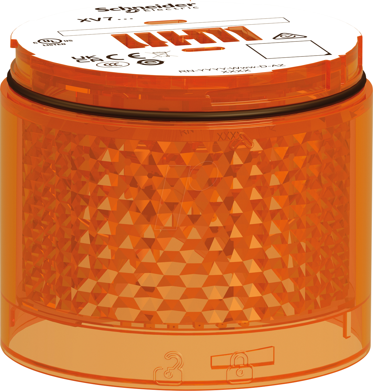 XVB7C55 - Leuchtelement, modular, 70mm, orange, 24V ACDC, Blinklicht