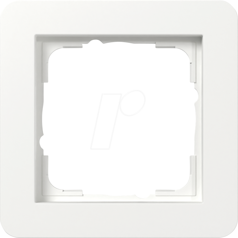 GIRA 0211 151 - Abdeckrahmen Gira E1, 1-fach, Reinweiß seidenmatt