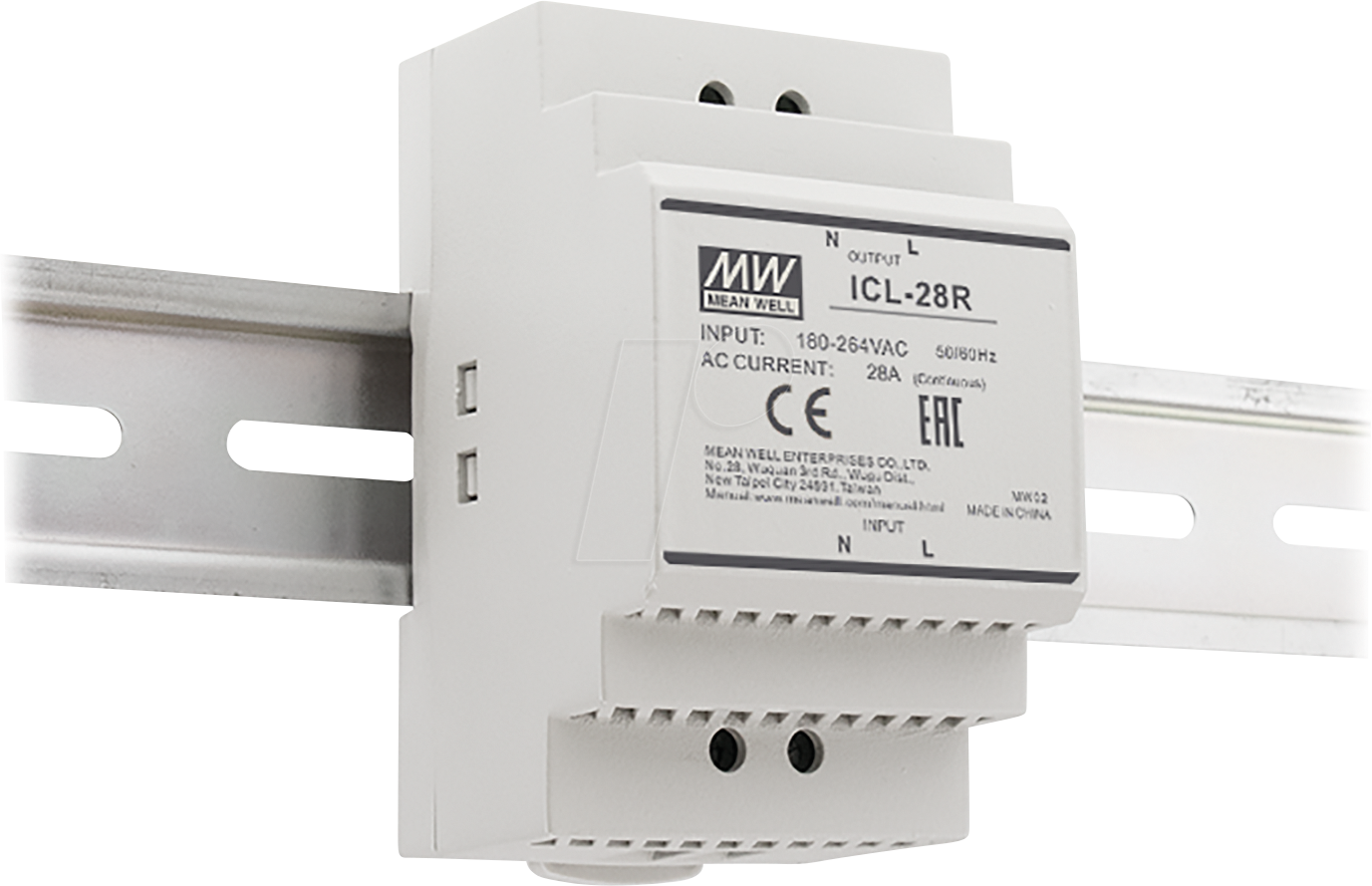 MW ICL-28R - Einschaltstrombegrenzer, Hutschiene, 48 A / 28 A