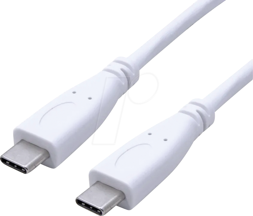 Thumbnail - VALUE 11999057 - USB 10 Gb/s Kabel, C Stecker auf C Stecker, 100W, weiß, 1,0 m