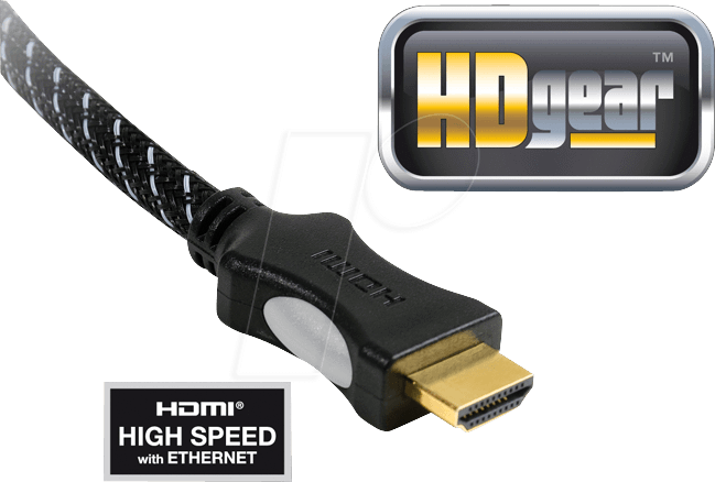 Thumbnail - HDG HC0065-015B - High Speed HDMI Kabel mit Ethernet 1,5m