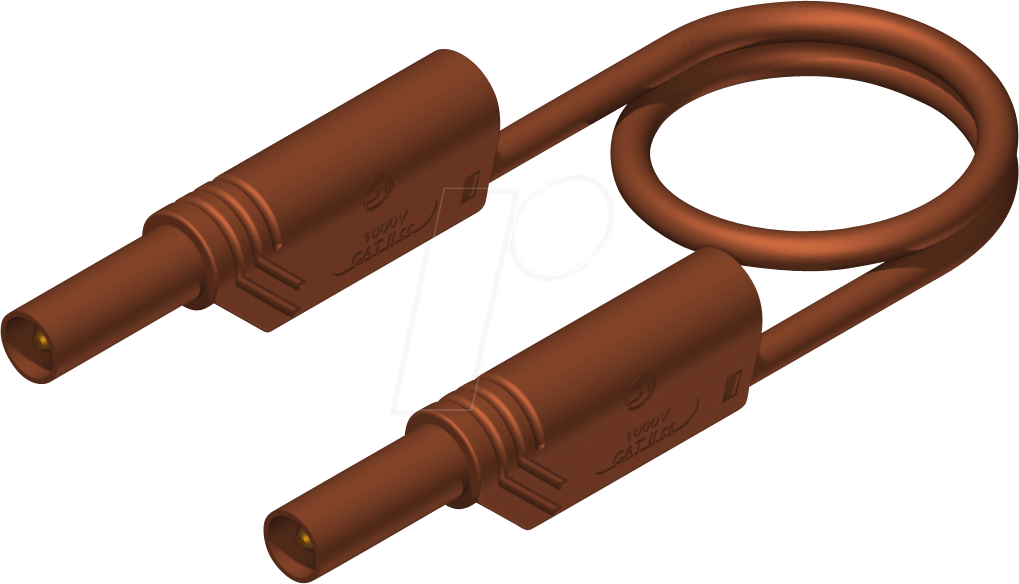 Thumbnail - MLS WS 25 25 BR - Messleitung, 2,5 mm², 0,25 m, braun, gesichert, stapelbar