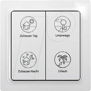 TF-4PT - Funk-Wandtaster, Profil EnOcean