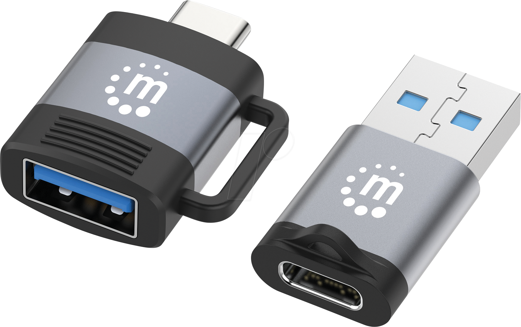 MANHATTAN 356329 - Adapter Set USB 3.0 C Stecker/A Buchse + A Stecker/C Buchse