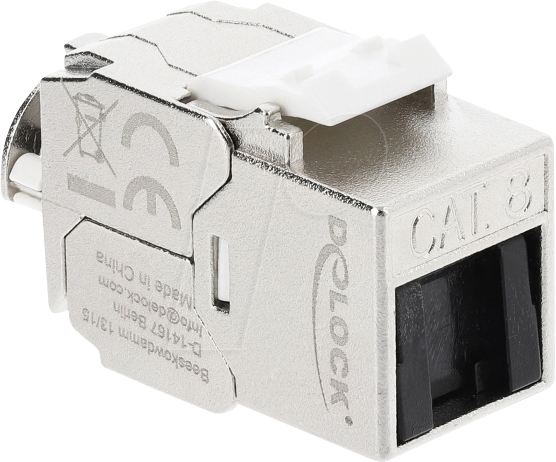 DELOCK 90795 - Keystone Modul RJ45 Buchse zu LSA Cat.8.1, geschirmt