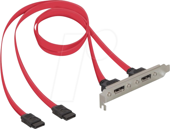 DELOCK 65116 - Slotblende 2x SATA > 2x eSATA extern