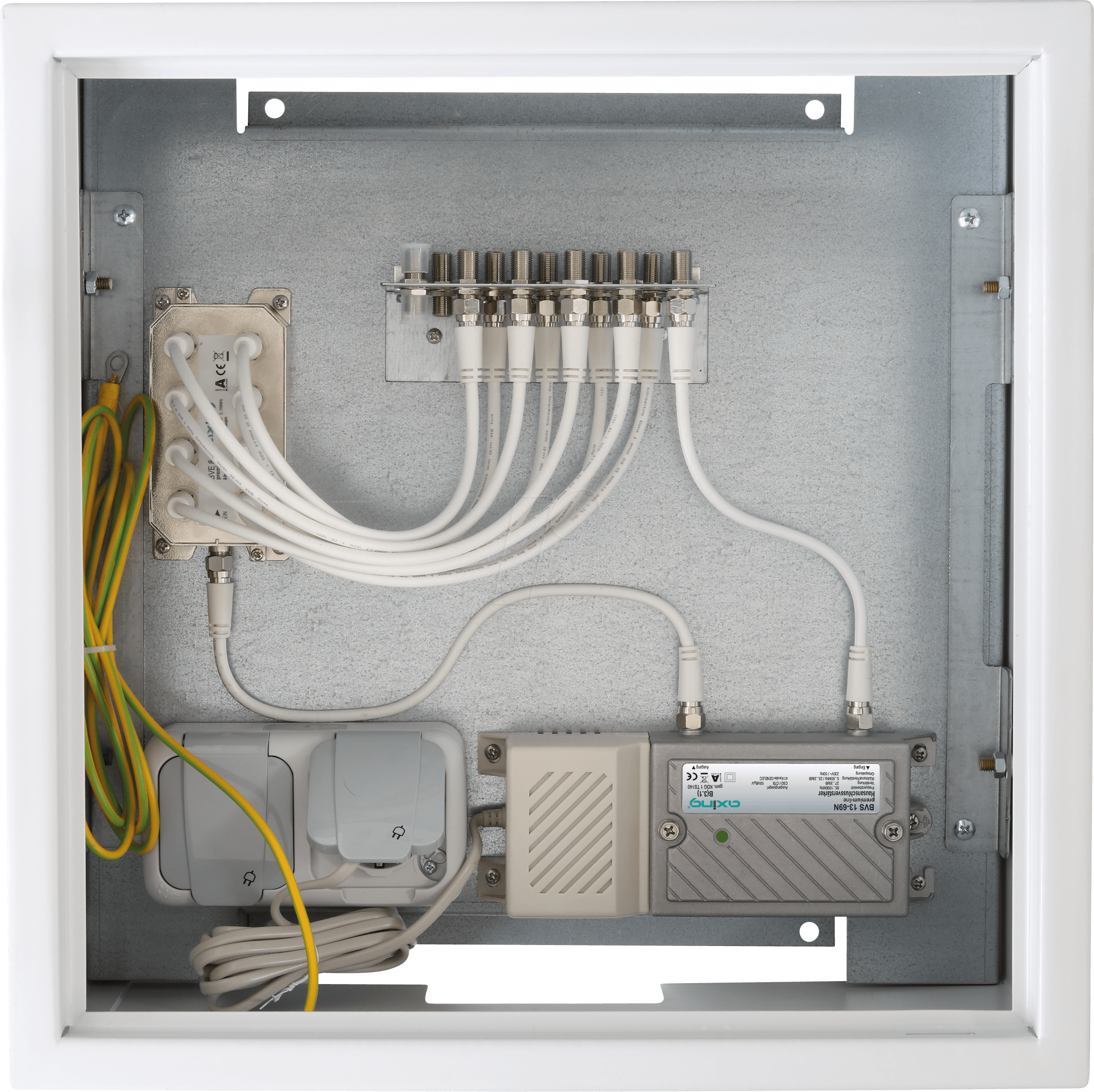 BZU 40-08 - CATV-Montageschrank max. 8 Teilnehmer