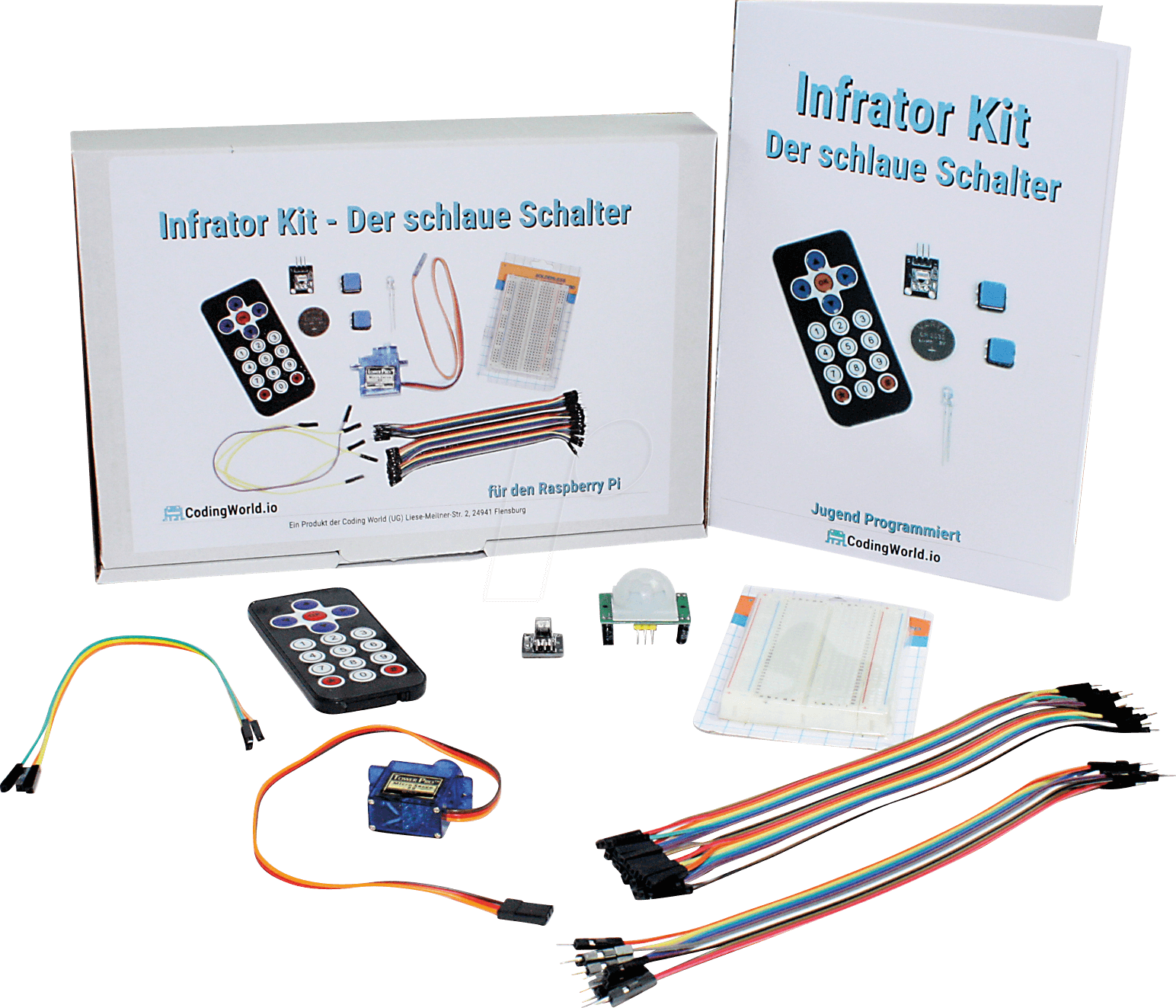 RASP JP IR - Raspberry Pi - Das Jugend Programmiert Infrarot Kit