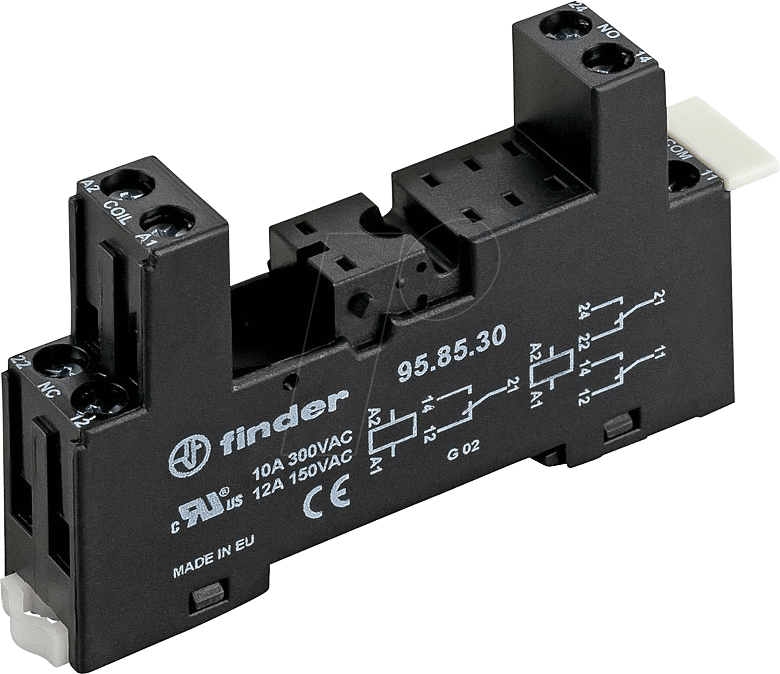 FIN 95.85.30 - Relaissockel - FIN 40.51/.52/.61/.62, schwarz