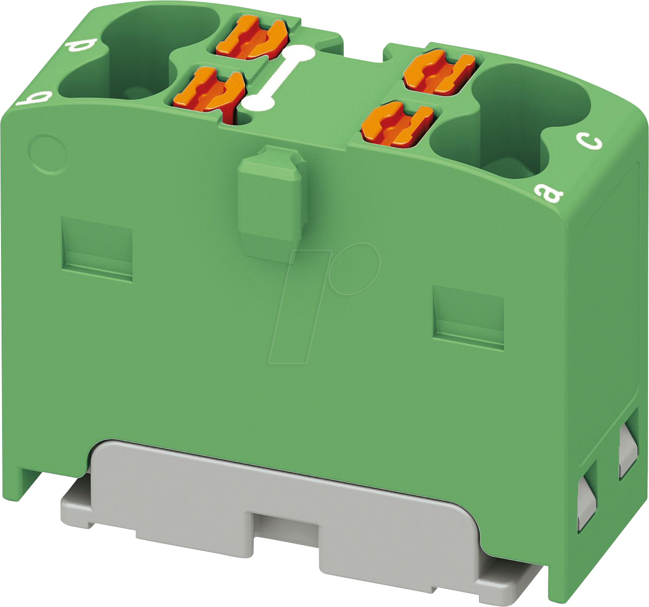 PHOE 1046613 - Verteilerblock PTFIX, 4x1,5, grün