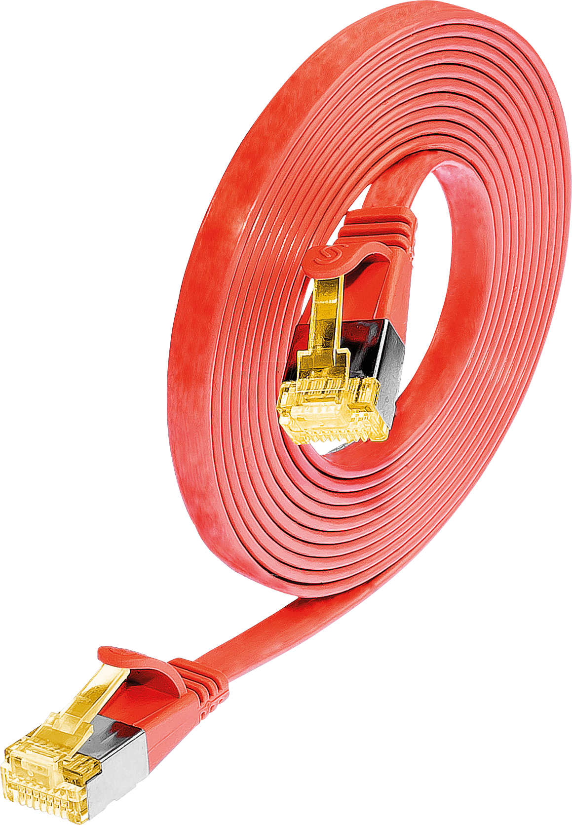 SLIM S6A 5 RT - Cat.6a SLIM-Patchkabel, U/FTP, 5 m, rot