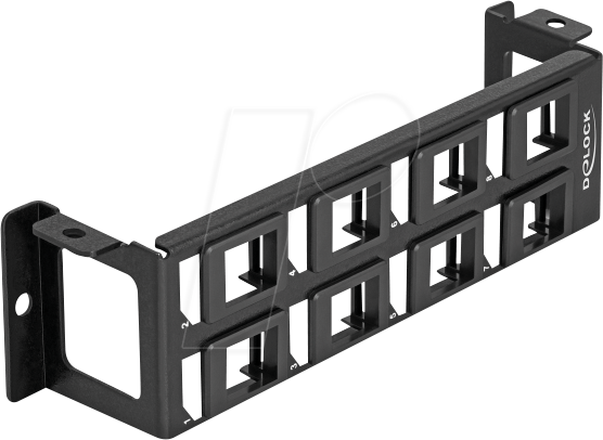 Thumbnail - DELOCK 86517 - Keystone Halterung 8 Port Panel Aufbau vertikal