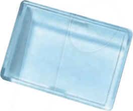 A01-61 KLAR - Abdeckung für Operator, rechteckig, weiß klar