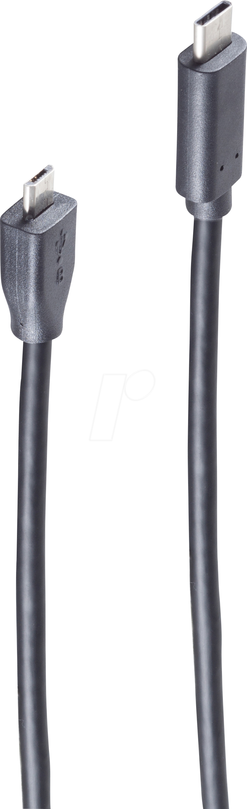 SHVP 77145-3.0 - USB 2.0 Kabel, C Stecker auf 2.0 Micro B Stecker, 3 m