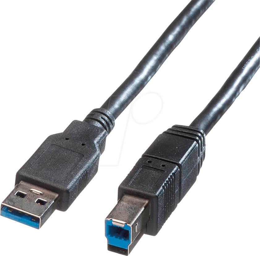Thumbnail - ROLINE 11028871 - USB 5 Gb/s Kabel, A Stecker auf B Stecker, 3,0 m