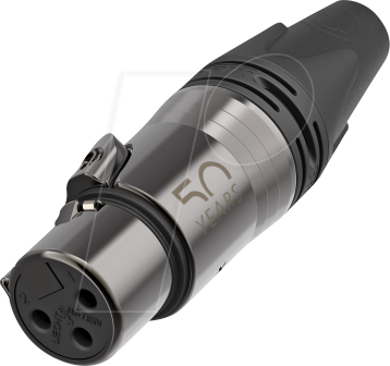 NEUTRIK NC3FXX50 - 3-polige XLR-Kabelbuchse, 50-Jahre Jubiläums-Edition