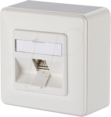 BTR 130B12D10002 - CAT.6A modul 1 Port 270°M AP reinweiß