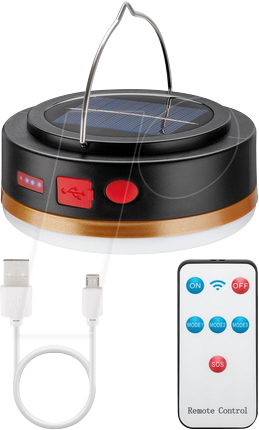 GB 60344 - Solar-LED-Leuchte mit Fernbedienung