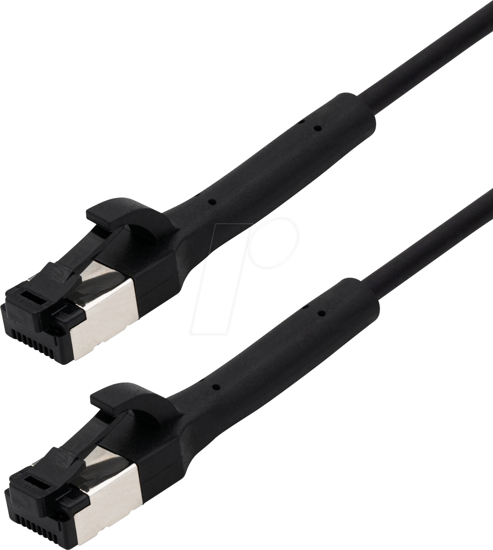 TME TI42-5 - Patchkabel Cat.8.1 U/FTP, 5 m, schwarz