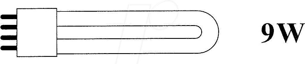 OLYMPIA UV 9W - Geldscheinprüfer, Ersatzröhre, für Olympia CT 582/ UV 585/ UV 58