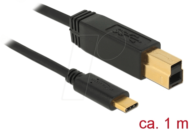 Thumbnail - DELOCK 83675 - Kabel USB 10 Gb/s C-Stecker > B-Stecker 1 m
