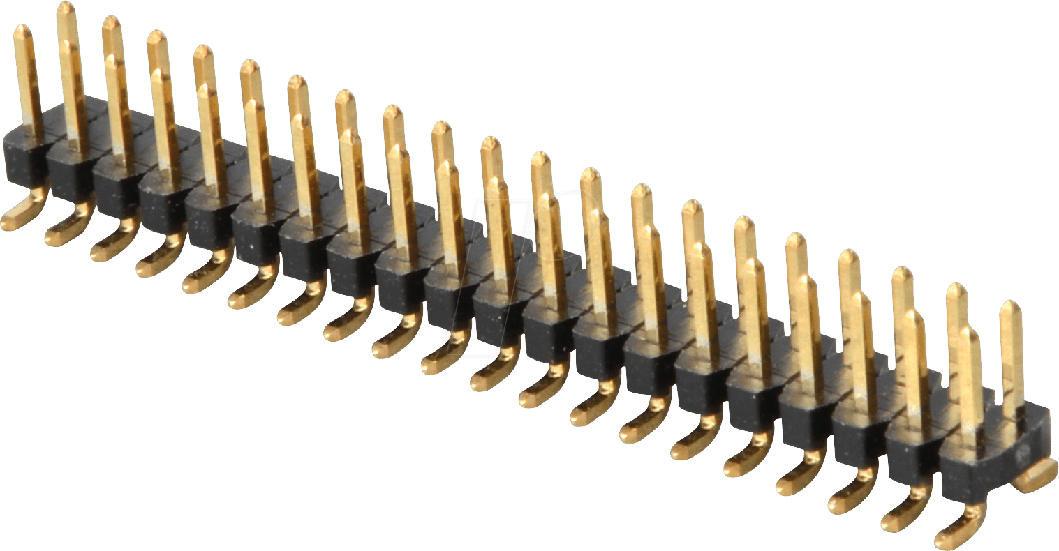 SL 2X20G SMD2,00 - 2x20pol.-SMD-Stiftleiste, gerade, RM 2,00