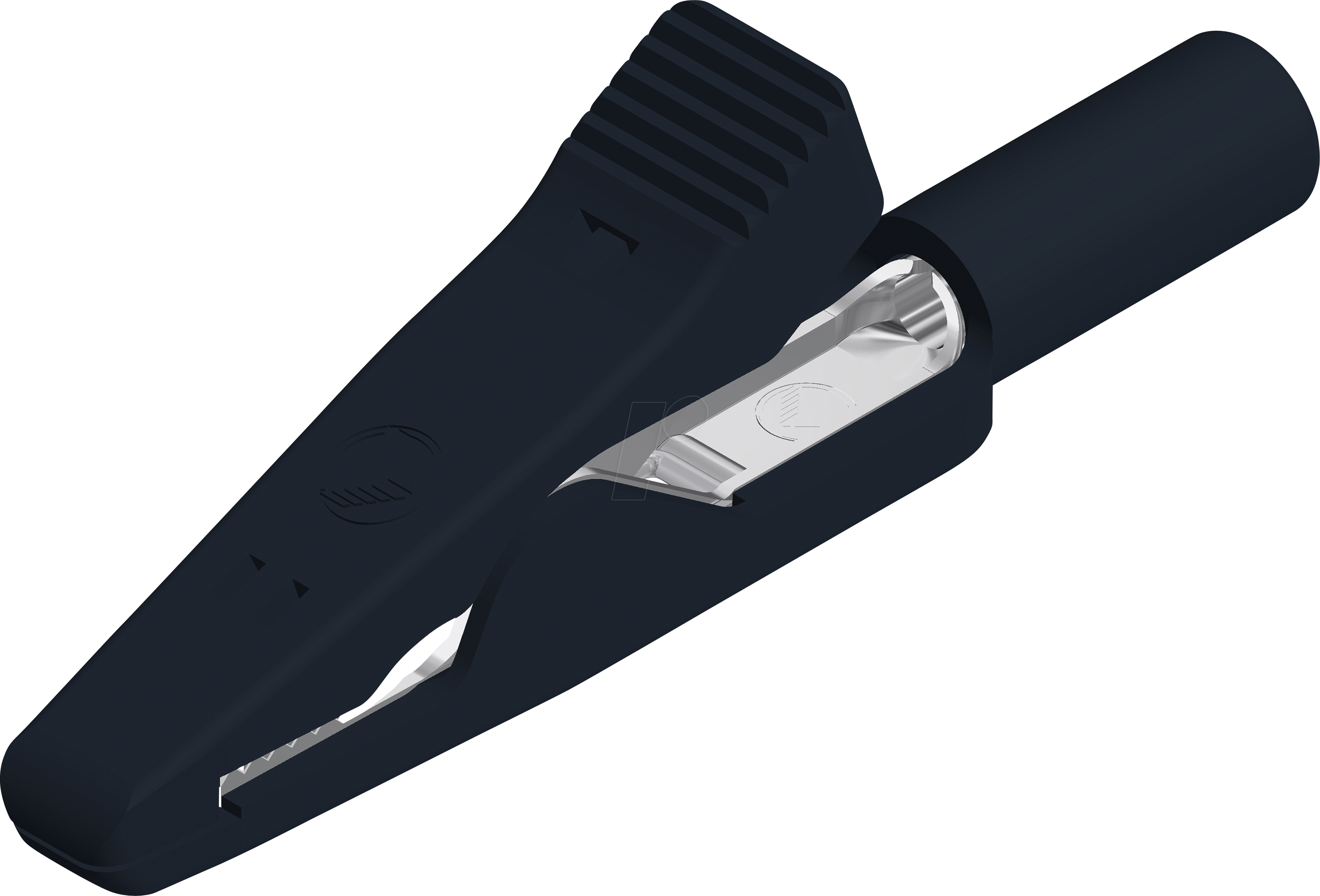 MA 2 VA SW - Miniatur-Abgreifklemme, 2mm, Edelstahl, schwarz