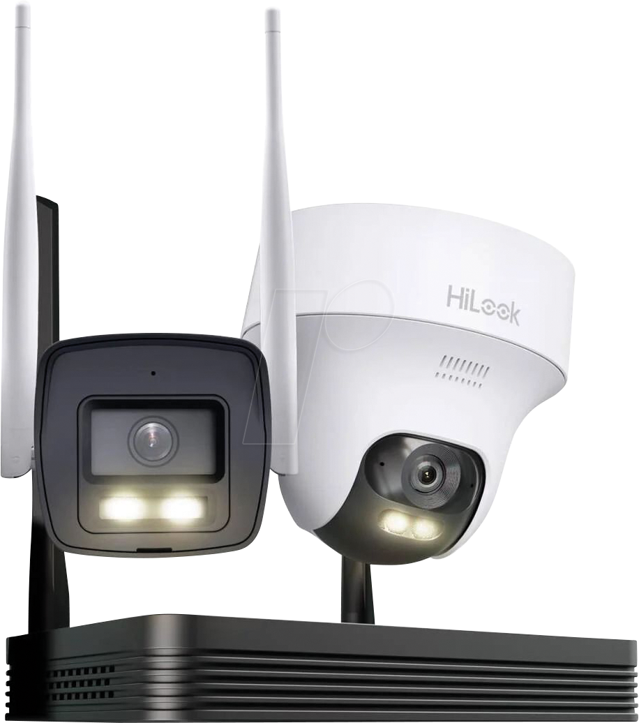 HIL IK2044BTHPHW - EasyLink WLAN Videorekorder, Set inkl 2 Kameras
