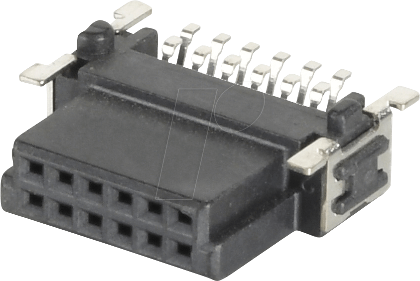 MPE 715-4-012 - Federleiste SMD, 12 polig, 500 V / 1,6 A