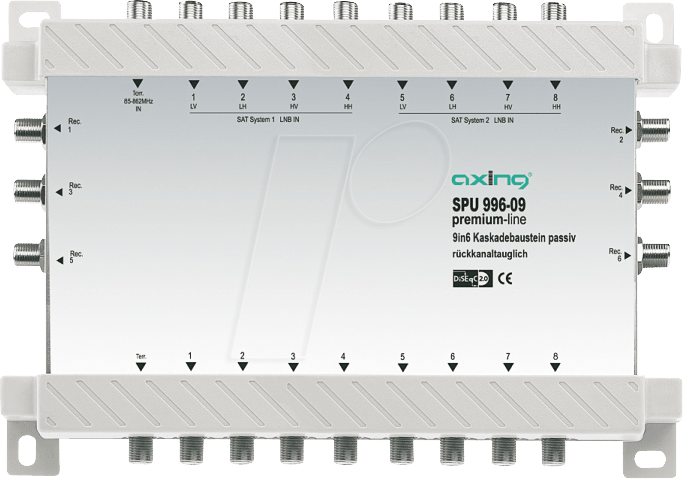 SAT SPU996-09 - Multischalter, 9 / 6, Kaskadebaustein, Premium-Line