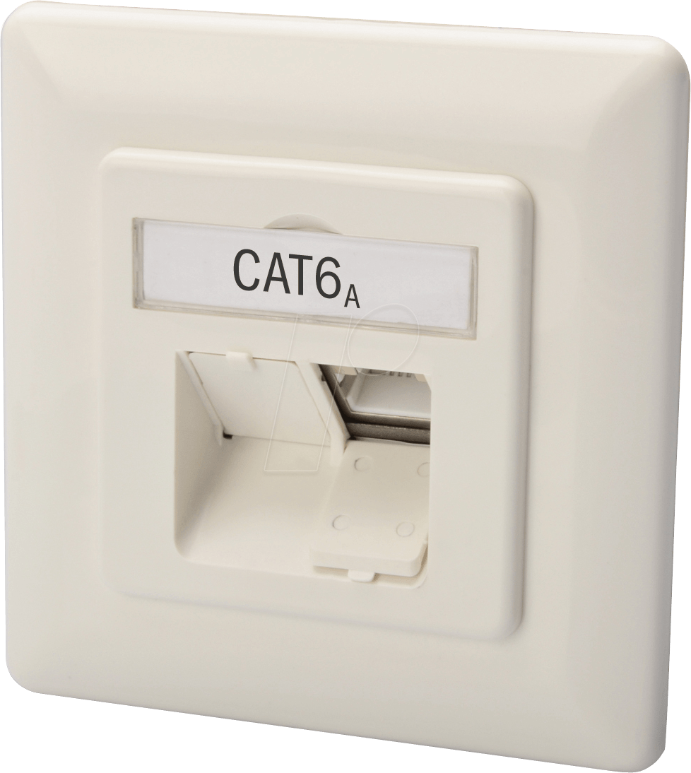 DIGITUS DN9007-1 - DIGITUS® CAT.6A Klasse EA Netzwerkdose, designkompatibel, geschi