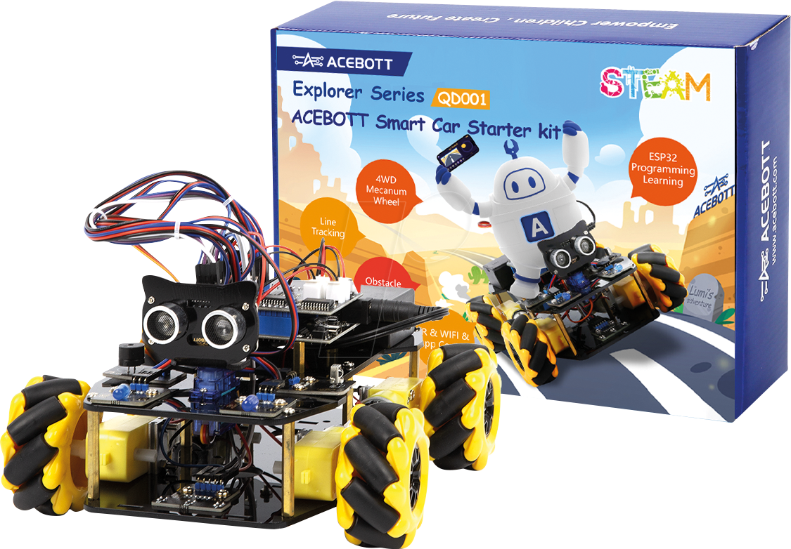 ACEBOTT QD001 - Acebott Smart Car - Starter Kit, ESP32