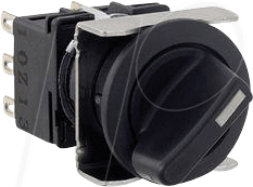 ID LB6S21LT6 - Wahlschalter LB, 22 mm , schwarz