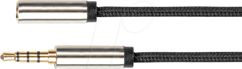 GC-M0236 - Verlängerung, 3,5mm Klinke 4-polig, 0,5 m