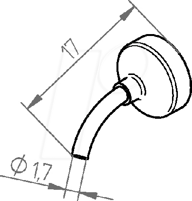 ERSA 0472DR - Heißluftdüse 0472DR, 1,7 mm, gerade