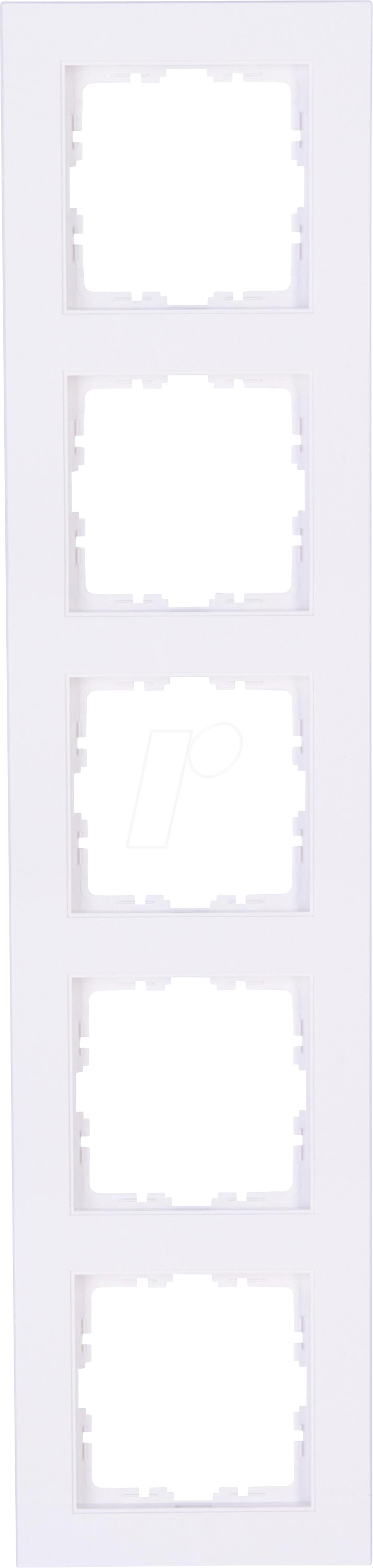 EL 07 402913001 - HK07 - Abdeckrahmen 5-fach, arktisweiß