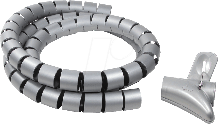 LL-SPIRAL 1500 - Spiralschlauch + Werkzeug, 1500x25mm, grau